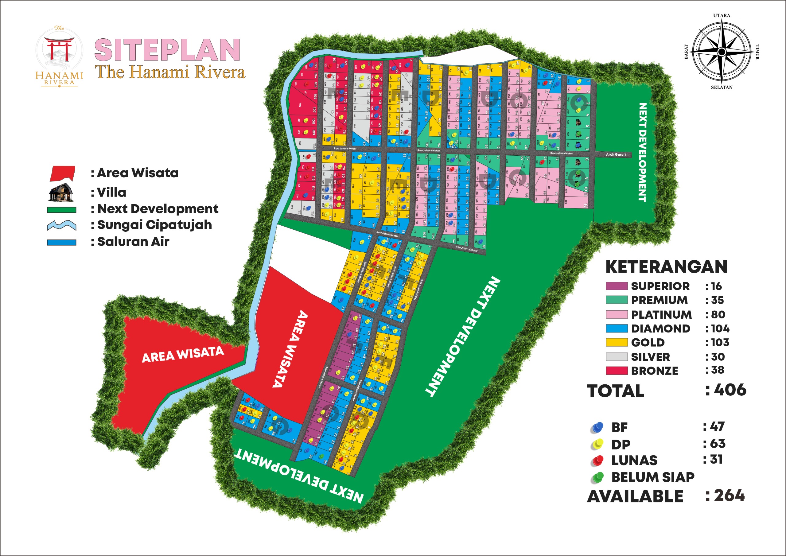 Siteplan THE HANAMI RIVERA